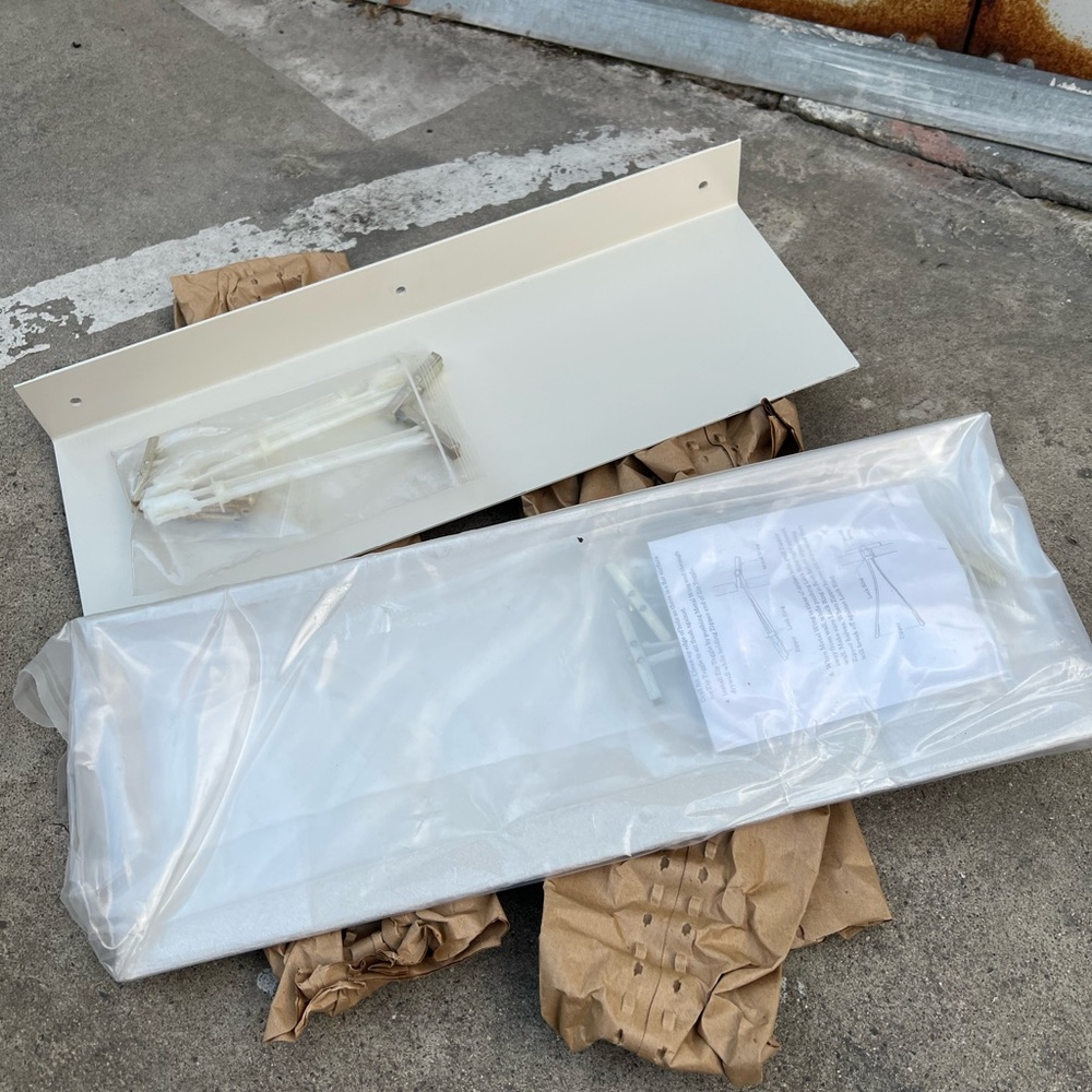 Schoolhouse Electric Brake Angle Metal Shelves - Set of 2